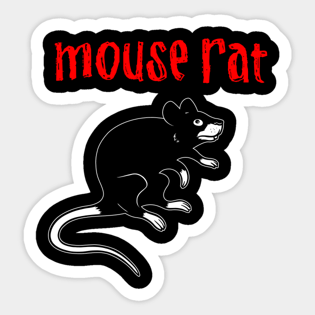 Mouse Rat Sticker by wloem